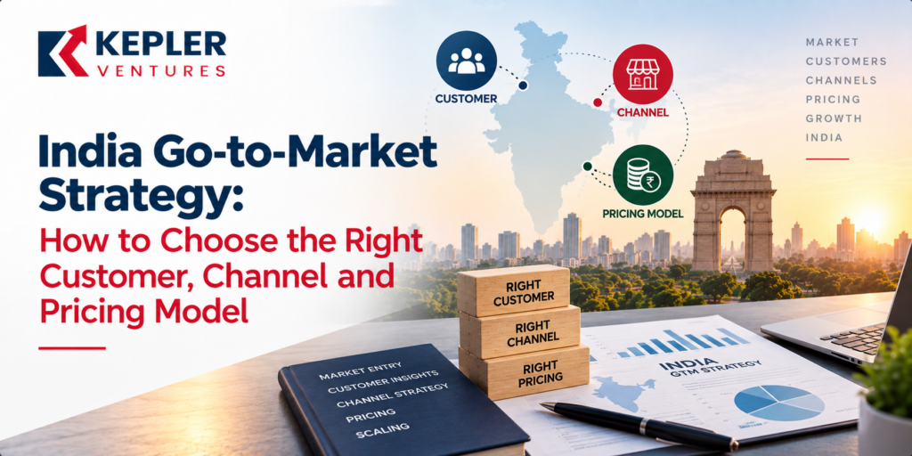 India go-to-market strategy showing customer, channel, pricing model, and market growth in India